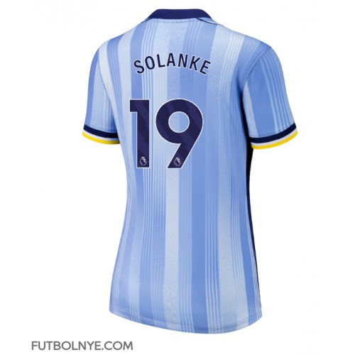 Camiseta Tottenham Hotspur Dominic Solanke #19 Visitante Equipación para mujer 2024-25 manga corta